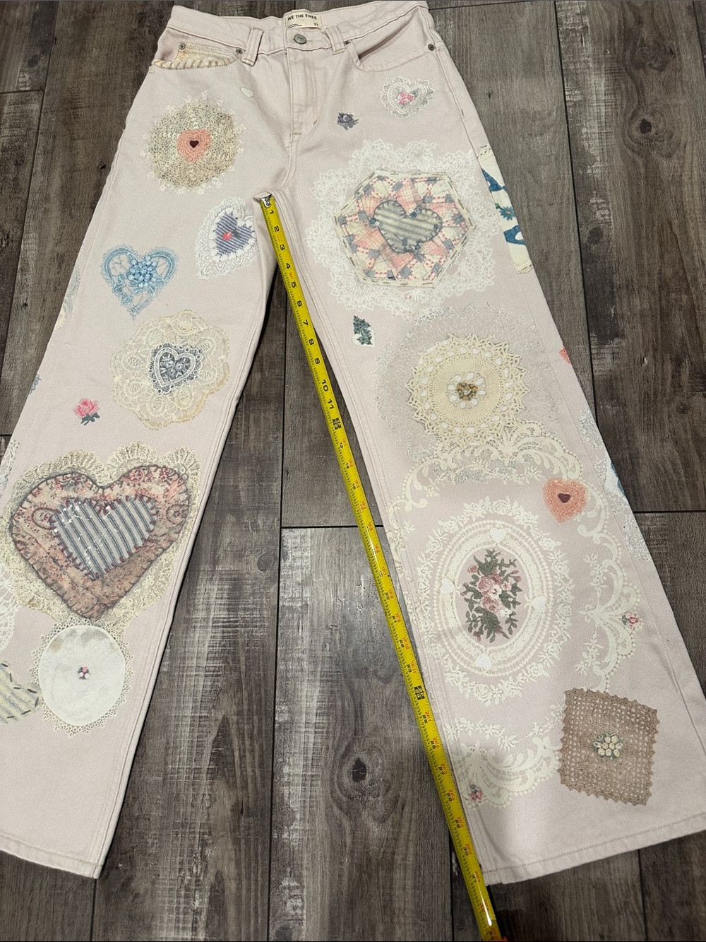 Free People Tinsley Printed Straight-Leg Jeans - Picture 6 of 9